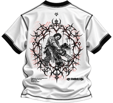 Load image into Gallery viewer, THE HEARTBREAK CITY “LEATHERFACE” Contrast-Stitched Ringer T-Shirt