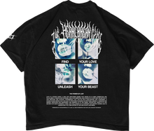 Load image into Gallery viewer, THE HEARTBREAK CITY 'The Power of Lust' 280 GSM Boxy Oversized T-Shirt REVERSED
