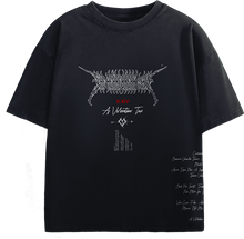 Load image into Gallery viewer, THE HEARTBREAK CITY “A Valentino Tuo” Black Oversized Snow Wash T-Shirt (300 GSM)