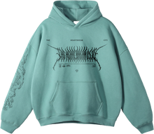 Load image into Gallery viewer, THE HEARTBREAK CITY 'Azure Drake' Oversized Fleeced Hoodie (350 GSM)