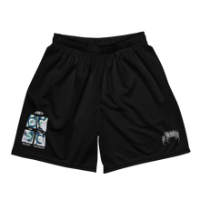 Load image into Gallery viewer, THE HEARTBREAK CITY 'The Power of Lust' Inverted Black Mesh Shorts