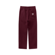 Load image into Gallery viewer, THE HEARTBREAK CITY Burgundy Fleece Oversized Sweatpants (380GSM)