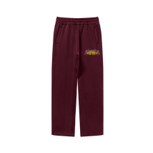 Load image into Gallery viewer, THE HEARTBREAK CITY Burgundy Fleece Oversized Sweatpants (380GSM)