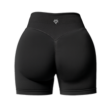 Load image into Gallery viewer, THE HEARTBREAK CITY Black Seamless High-Waisted Yoga Shorts