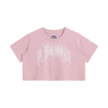 Load image into Gallery viewer, THE HEARTBREAK CITY 'Crew' 200 GSM Women's Crop Top T-Shirt