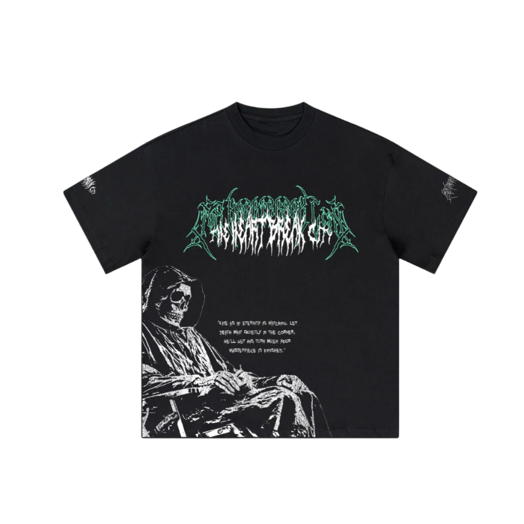 THE HEARTBREAK CITY ‘Fate of the Skull’ Loose T-Shirt (310GSM)