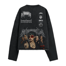 Load image into Gallery viewer, THE HEARTBREAK KID ‘HBK Mafia’ 440GSM Unisex Washed Cropped Sweatshirt
