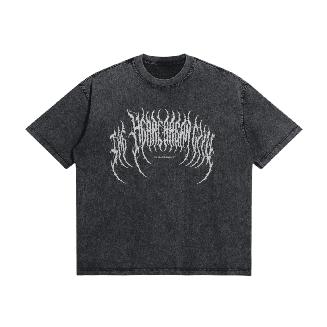 THE HEARTBREAK CITY ‘Classic Crew’ 285GSM Unisex Oversized Snow Wash