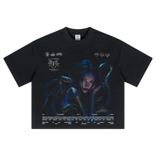 Load image into Gallery viewer, THE HEARTBREAK CITY ‘Medusa’s Vision’ Oversized Cropped T-Shirt (230GSM)
