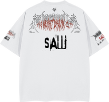 Load image into Gallery viewer, THE HEARTBREAK CITY ‘SAW’ Unisex Boxy T-shirt (280GSM)
