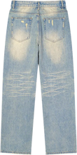 Load image into Gallery viewer, THE HEARTBREAK CITY Sun Fade Raw Hem Denim Jeans
